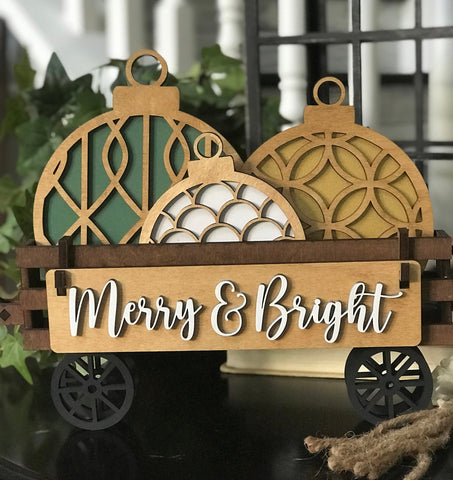 Interchangeable Christmas Ornaments Wagon