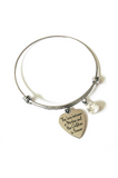 The Love Between a Mother and Her Children is Forever Rhinestone Bangle