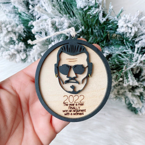 Funny Johnny Depp Keepsake Christmas Ornament