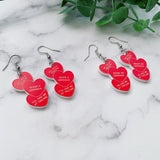 Funny “Dependent Benefits” Inspired Valentine Earrings