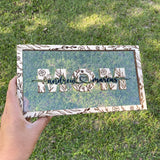 Clear Acrylic Customized Family Names Display Frame