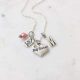 Big Sister Sterling Silver Initial Necklace