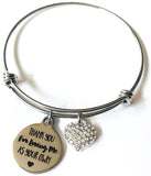Thank You for Loving Me as Your Own Charm Bangle Bracelet