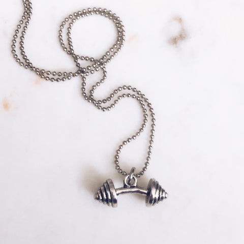 Curved Barbell Necklace