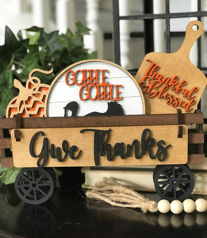 Interchangeable "Give Thanks" Wagon