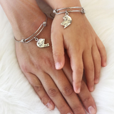 Mommy and Me Half Heart Bangles