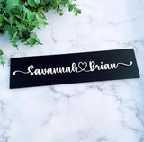 Personalized Couples Name Sign
