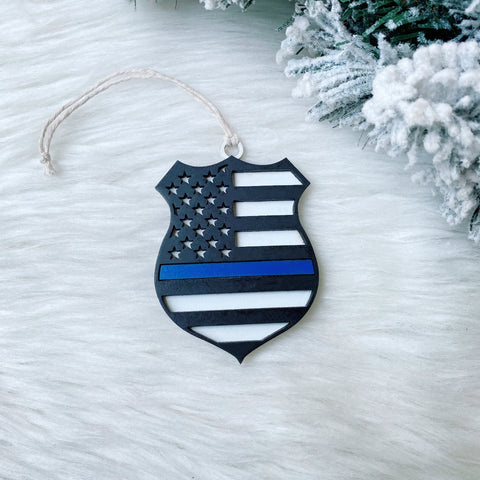 Law Enforcement Keepsake Christmas Ornament