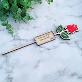 Personalized Message Eternal Rose