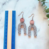 Leopard “U” Shaped Dangle Earrings