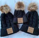 “Parents and Me” Matching Family Beanies Set