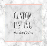 Custom Listing for Quinika W.