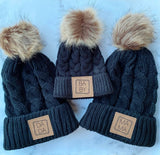 “Parents and Me” Matching Family Beanies Set